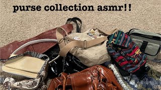 my purse collection asmr!! leather & fabric sounds plus soft spoken talking screenshot 4