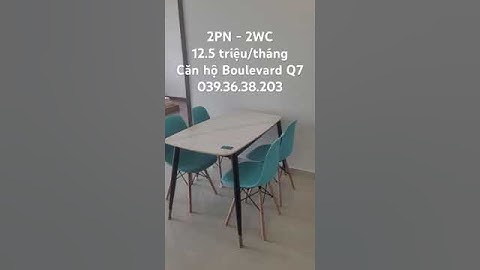 2PN - 2WC - 12.5 triệu/tháng - Boulevard Q7 - 039.36.38.203 #rent #chothuecanho #chothuecanhogs