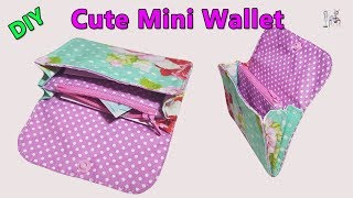 DIY CUTE MINI WALLET | PURSE WALLET TUTORIAL | DIY BAG | BAG SEWING TUTORIAL