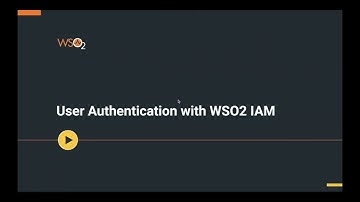 User Authentication with WSO2 IAM