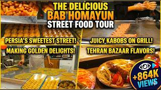 🤤 Tehran's Hidden Food Heaven! 🇮🇷 Best Street Food &amp; Persian Sweets in Bab Homayoun 🔥