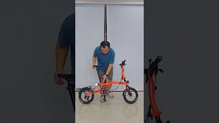 "Mini Brompton" Leggero 14 inch, Kids Trifold Bike, JackBikeSG
