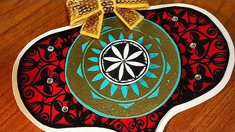 Quick Christmas Ornaments for cards using Paperartsy stamps and stencils