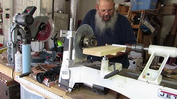 Part 2 my new EZ Open Segment Tail Stock Jig With Index Wheel System by chefwarekits.com and Earl.