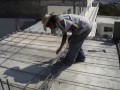 Cimbrado y armado para colar losa de concreto en una casa