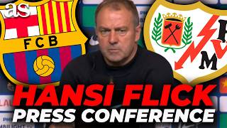 HANSI FLICK full PRESS CONFERENCE conference AHEAD of FC BARCELONA vs. RAYO VALLECANO