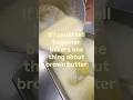 When should you stop cooking brown butter? #baking #bakingtips #cake #pastry
