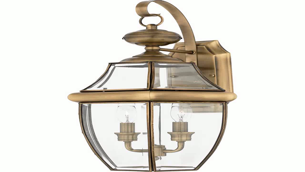 quoizel ny8317z newbury 2 light outdoor wall lantern medici bronze