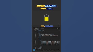 Battery Animation with HTML & CSS #javascript #animation #coding #python #programming #htmlcss #css