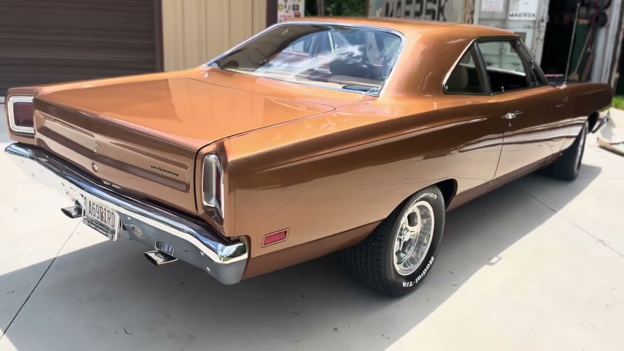 1969 Plymouth Roadrunner Chopping Hard With Brand New Headers!