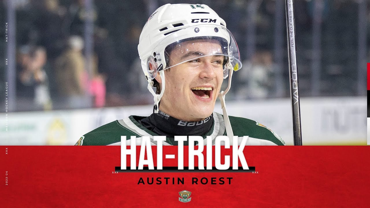 WHL Hat-Tricks — Austin Roest - YouTube