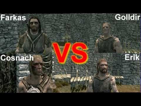 Skyrim Battle - Every Follower in a Free for All!!!
