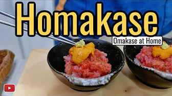 Sushi Chef Cooks us an OMAKASE meal At Home