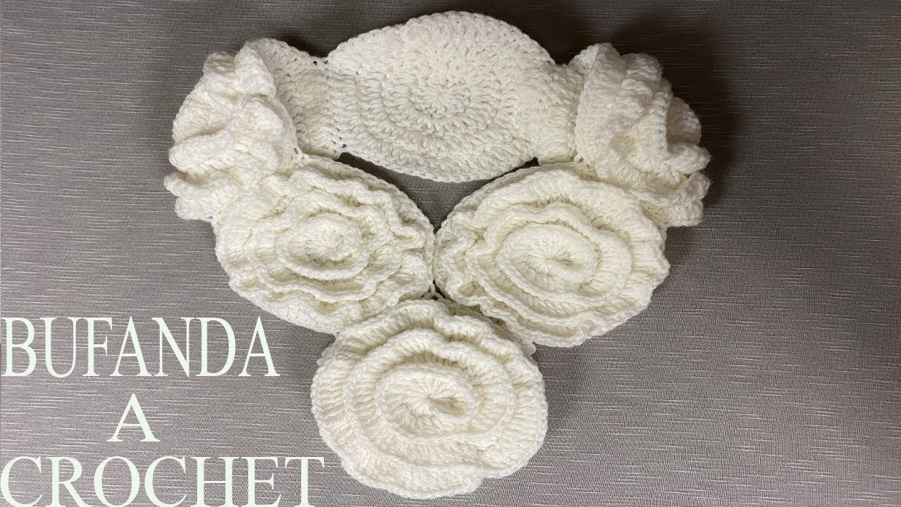 PASO A PASO PARA TEJER BUFANDA A CROCHET FACIL