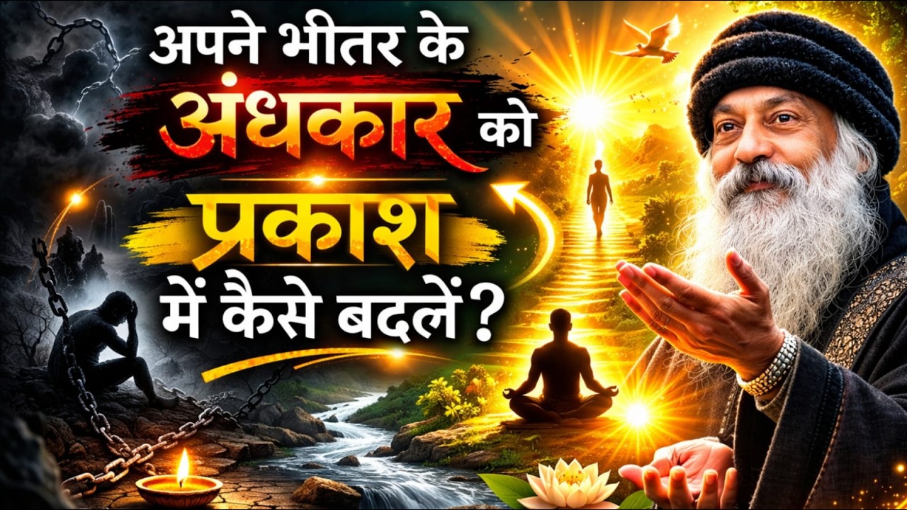 OSHO - अपने भीतर का अंधकार, कैसे प्रकाश में बदले? | Osho Hindi Speech | #osho #oshothoughts