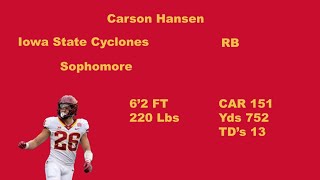 Carson Hansen Iowa State Cyclones 2024 Highlights