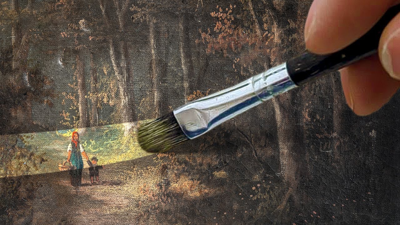 Professional Restoration Of An Old Oil Painting