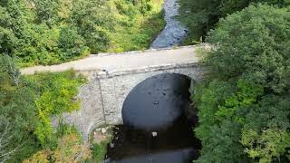 Abandoned Stone Arch Bridge #abandoned #keene #railroad #dji #drone #mini3pro #newhampshire #aerial