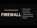 Networking Basics - Firewall