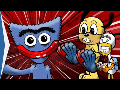 Poppy Playtime: The Huggy Wuggy Threat | Tobias and the Denture Chicken: The giant blue monster