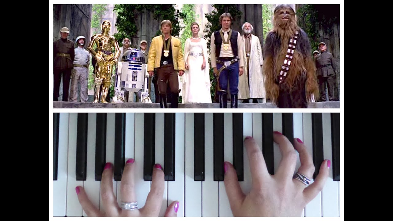 THRONE ROOM Theme from STAR WARS EASY Piano Tutorial YouTube