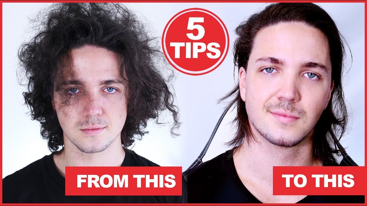 ✓ 5 Tips For Controlling Frizzy Hair - Men's Hair - YouTube