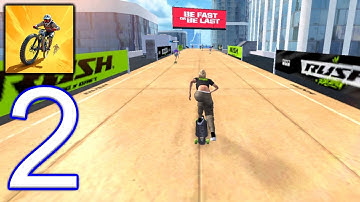 RUSH: Xtreme - Gameplay Walkthrough Part 2 - New Update Skateboard (iOS,Android Gameplay)