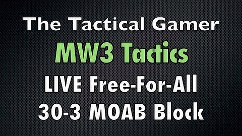 MW3 Tactics: FFA 30-3 LIVE (MP7 on Dome)