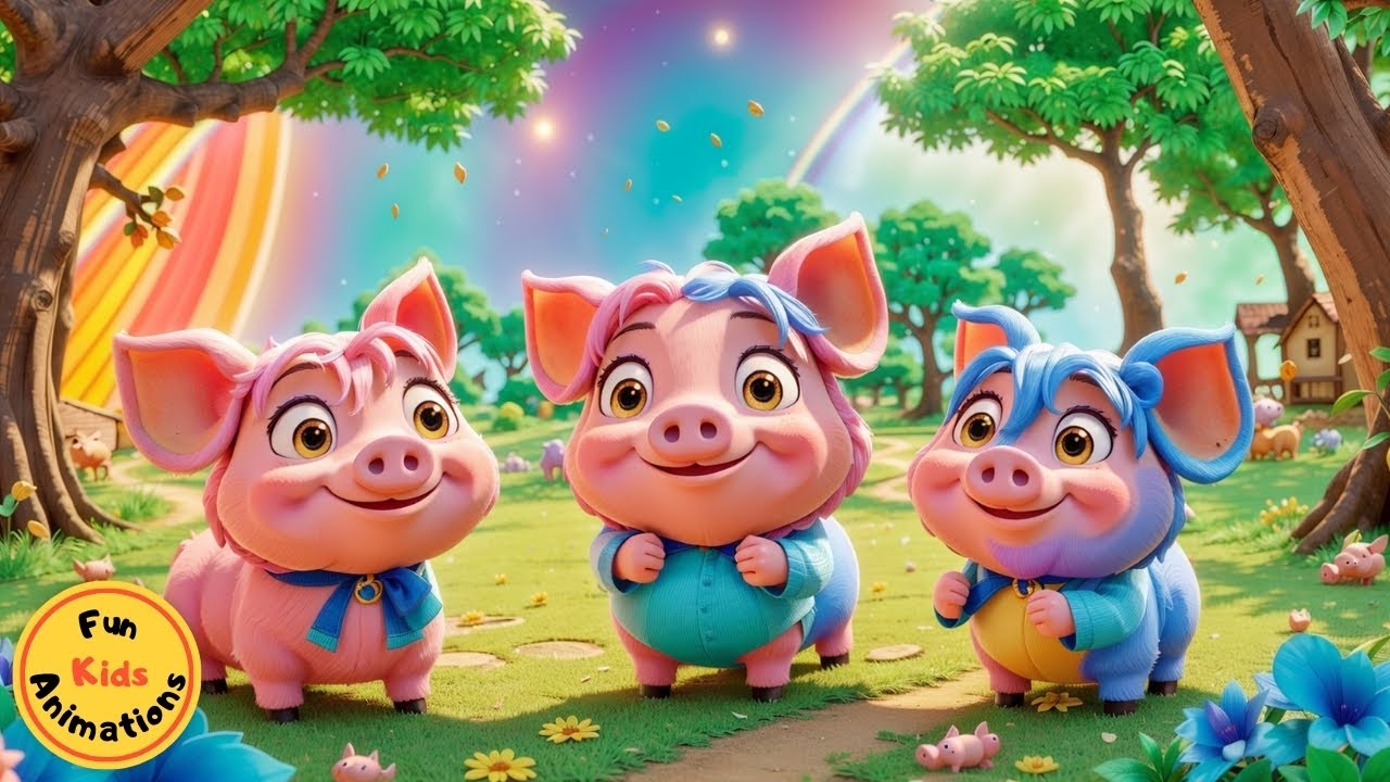 Three Little Pigs🐷🐷🐷 | Cocomelon - Nursery Rhymes | Fun songs For Kids ...