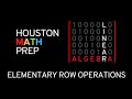 Elementary Row Operations (Linear Algebra)