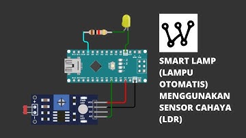 Menyalakan dan mematikan lampu otomatis menggunakan sensor Cahaya (LDR) dengan platform Wokwi