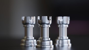 How To Make A Chess Game In Blender Pt.5 - Rook / Blender Tutorial