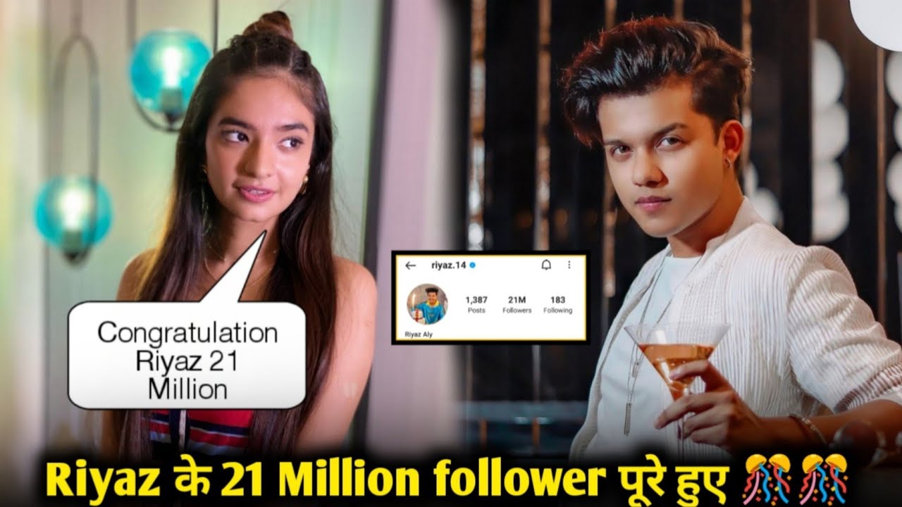 Riyaz aly 21 Million on instagram riyaz 21 Million celebration 21 Million followers riyaz