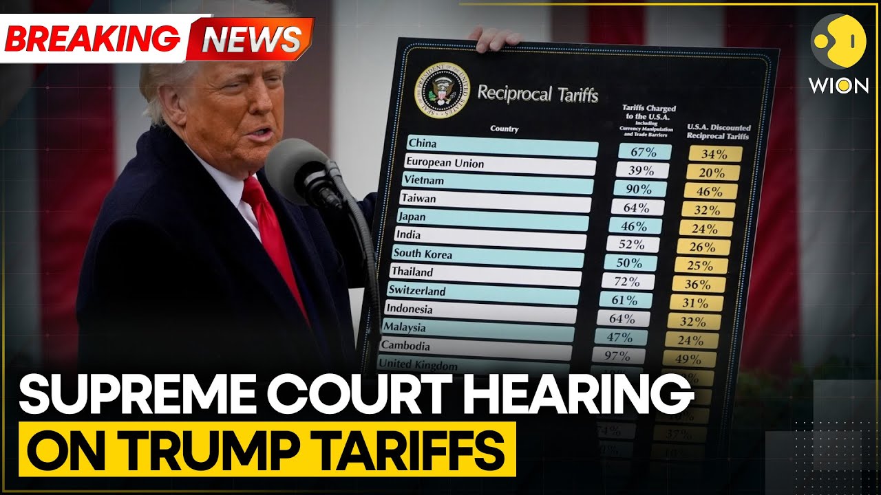 BREAKING: SC Hearing on Trump Tariffs U.S. Top Court to Decide on Legality of Trump's Levies