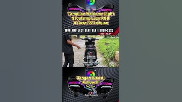 Mode welcome Light stoplamp Lazy RGB X case beat deluxe #beatmodifikasi #beatdeluxe