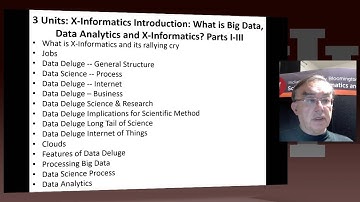 IU X Informatics Unit 1  Introduction 2  Course Topics I 720p