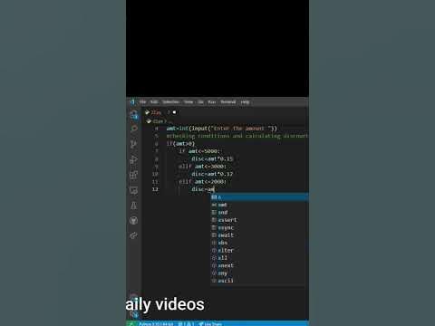 Python Program to Calculate Discount based on the sales #shorts #python ...