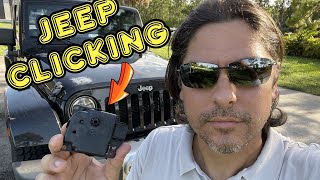 Jeep ticking inside? Blend door actuator repair.