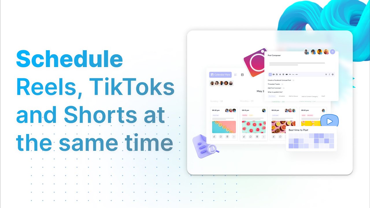 Social Media Scheduling Tool for Short-Form Video