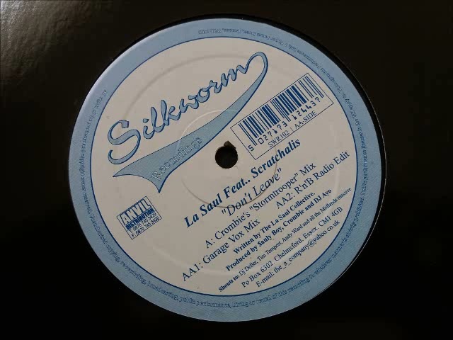 Watch La Saul Feat Scratchalis - Dont Leave (Crombies Stormtrooper Mix) on YouTube Watch La Saul Feat Scratchalis - Dont Leave (Crombies Stormtrooper Mix) on YouTube