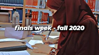 final exams week - fall 2020 - pharmacy student