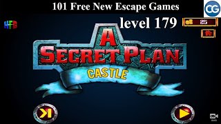 101 Free New Escape Games level 179 - A Secret Plan CASTLE - Complete Game screenshot 1