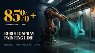 Robotic Spray Painting Line — Transfer Efficiency, Film Build, Color Change & Mist, Explained