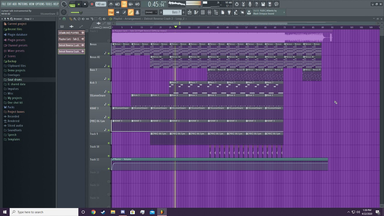 Playboi Carti - Talk (ICYTWAT REMIX) (Beat Remake in FL 20)