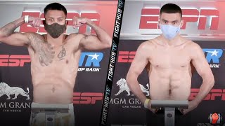 CAMERON KRAEL VS. BOBIRZHAN MOMINOV - FULL WEIGH IN & FACE OFF VIDEO