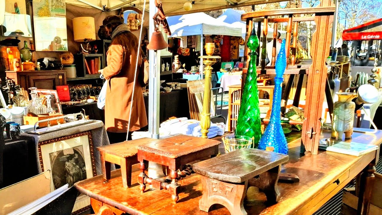 Paris France🇨🇵FLEA MARKET SECOND-HAND🔥ANTIQUITÉS old Things🪞MARCHÉS aux Puces🛍BROCANTE🏺4KHDR Thrift📸