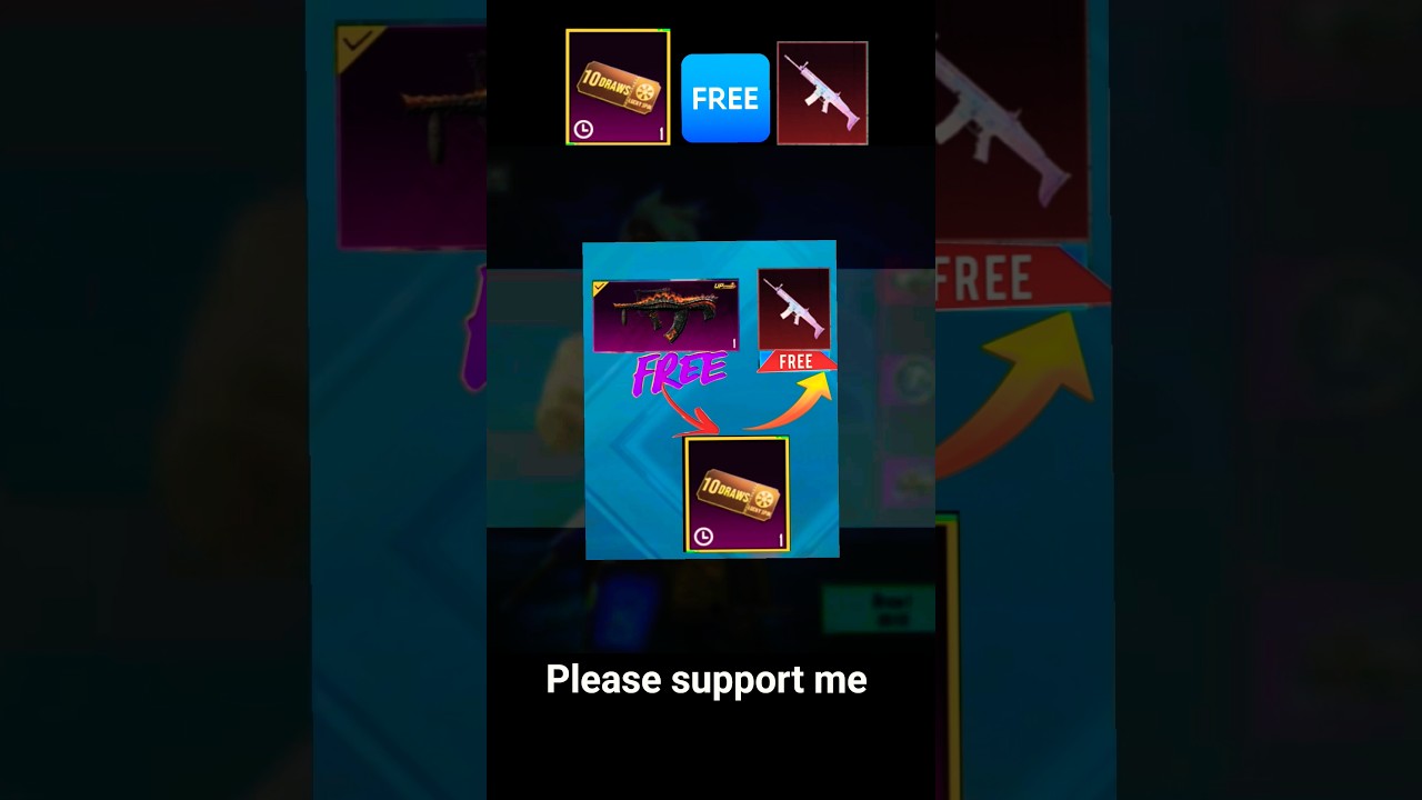 10 draw lucky spin bgmi free material 