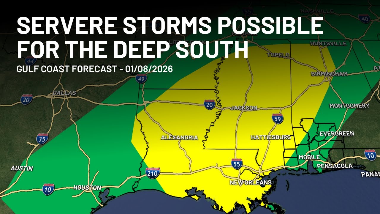 Severe Storms Possible Friday-Saturday, Then Cooler Air Follows | Gulf Coast Forecast
