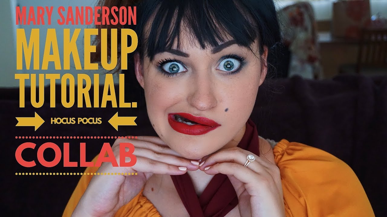makeup tutorial 2017, mary sanderson makeup tutorial, hocus pocus makeup .....
