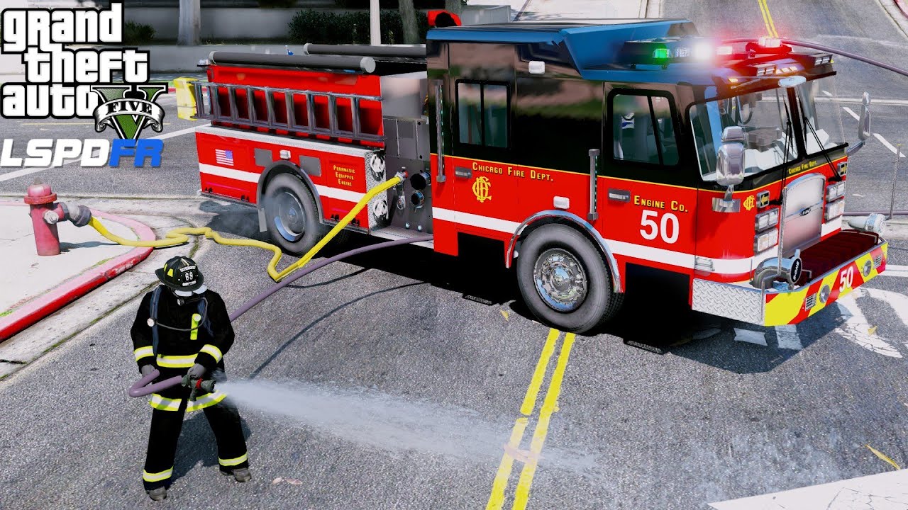 Gta 5 Firefighter Mod New Working Hose And Nozzle Chicago Fire